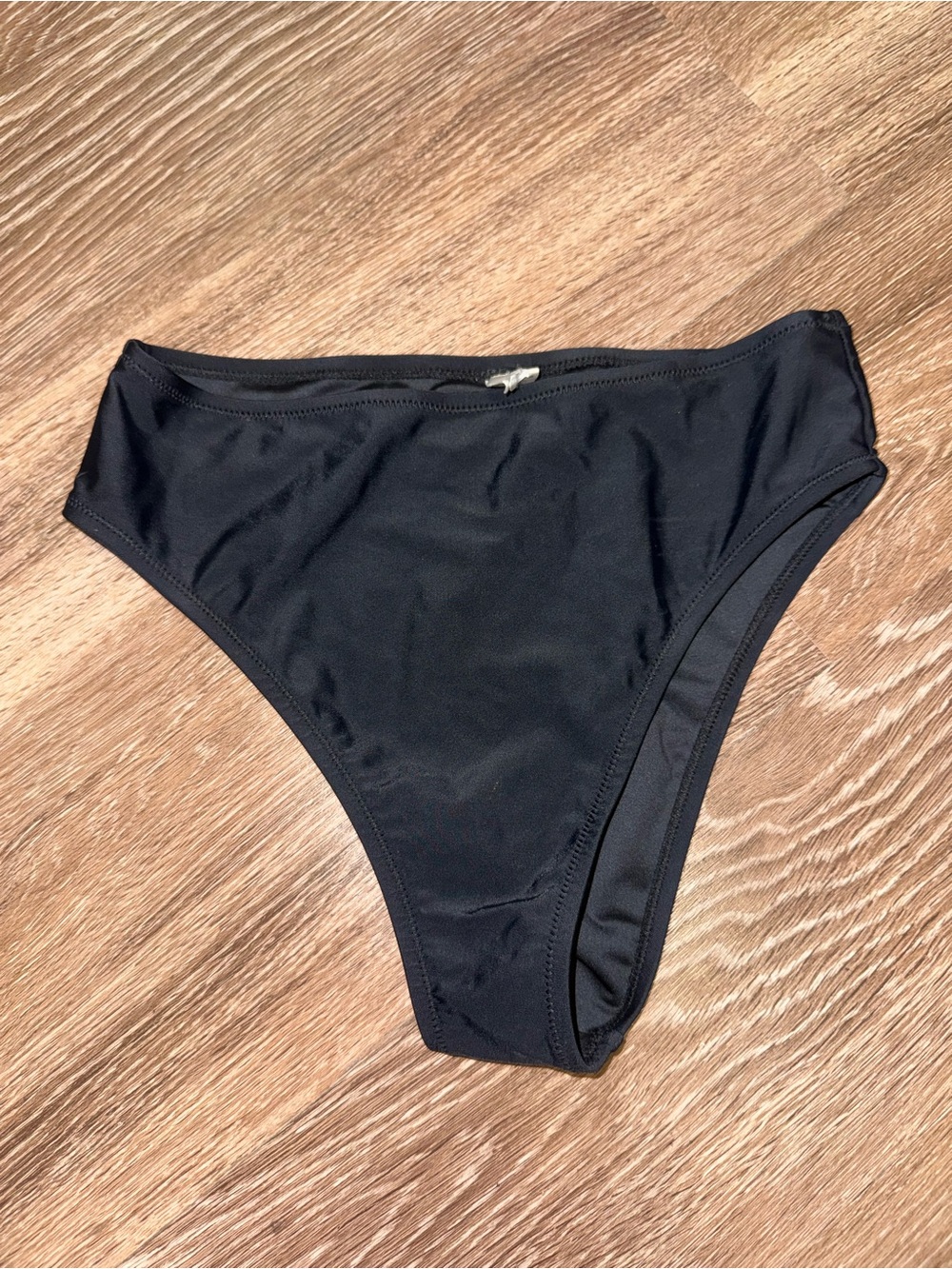 Relleciga Black High-Leg Bikini Bottom - Women Swim